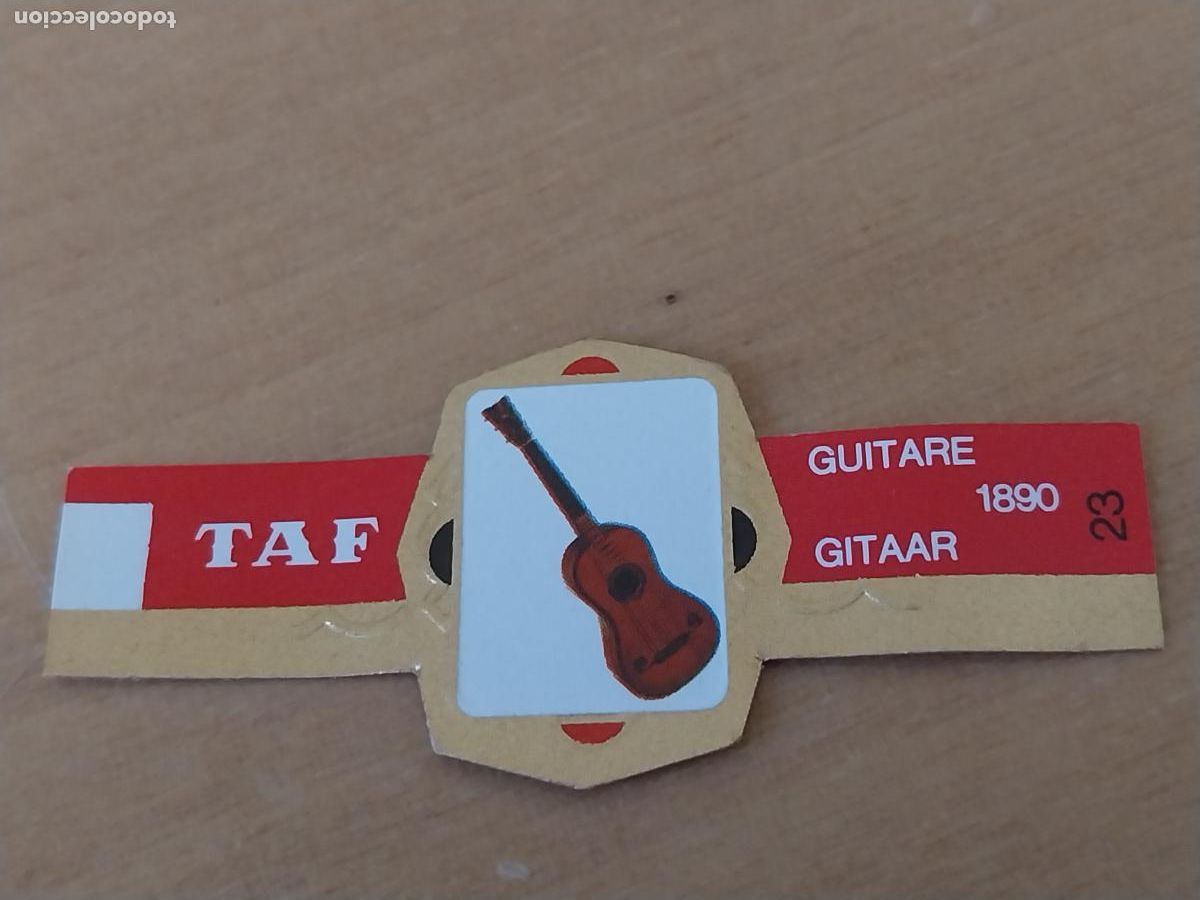 Bagues de cigare de collection: GUITARE GUITARRA 23 INSTRUMENTOS CUERDA PROMO TABACO VITOLA ANTIGUA ORIGINAL 5CM