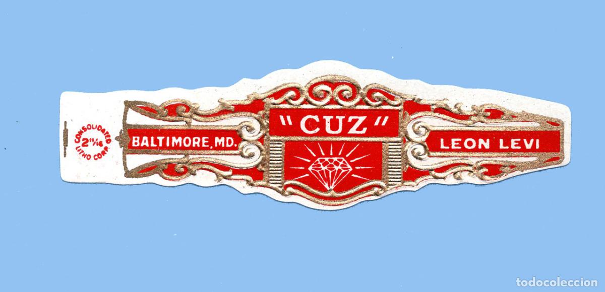 Bagues de cigare de collection: VITOLA ANTIGUA - MARCA CUZ. LEON LEVI - BALTIMORE (USA) - TEM&Aacute;TICA JOYAS - BRILLANTE