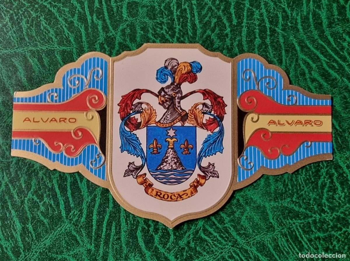Vitolas de colecci&oacute;n: VITOLA ALVARO , SERIE II - HERALDICA -ESCUDO DEL APELLIDO ROCA