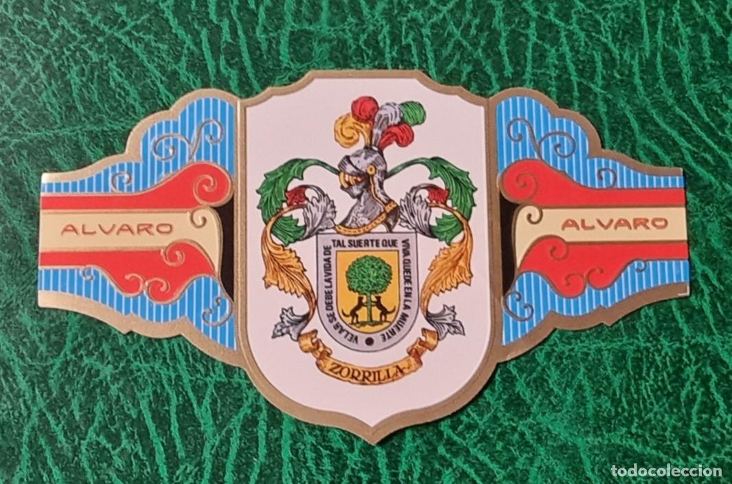 Vitolas de colecci&oacute;n: VITOLA ALVARO , SERIE II - HERALDICA -ESCUDO DEL APELLIDO ZORRILLA