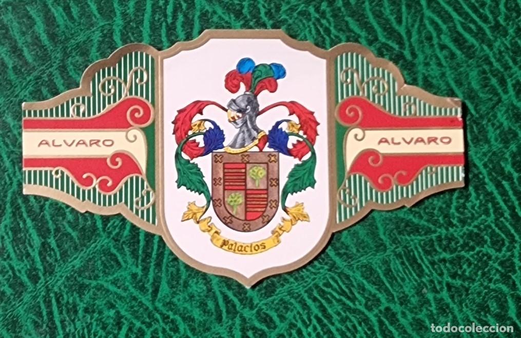 Vitolas de colecci&oacute;n: VITOLA ALVARO , SERIE III - HERALDICA -ESCUDO DEL APELLIDO PALACIOS