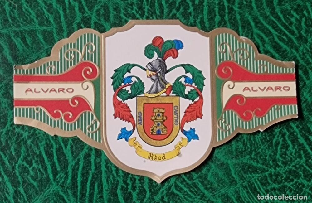 Vitolas de colecci&oacute;n: VITOLA ALVARO , SERIE III - HERALDICA -ESCUDO DEL APELLIDO ABAD