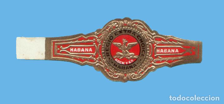 Bagues de cigare de collection: VITOLA CUBANA ANTIGUA - TEM&Aacute;TICA FAUNA - &Aacute;GUILAS - MARCA EL &Aacute;GUILA DE ORO - BOCK Y CA.