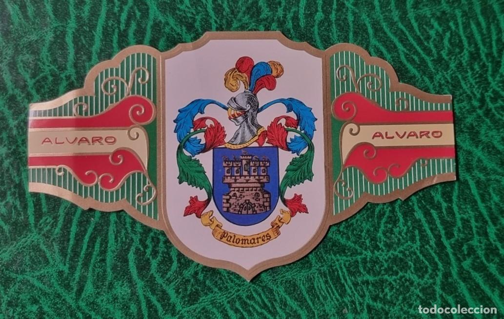 Bagues de cigare de collection: VITOLA ALVARO , SERIE III - HERALDICA -ESCUDO DEL APELLIDO PALOMARES