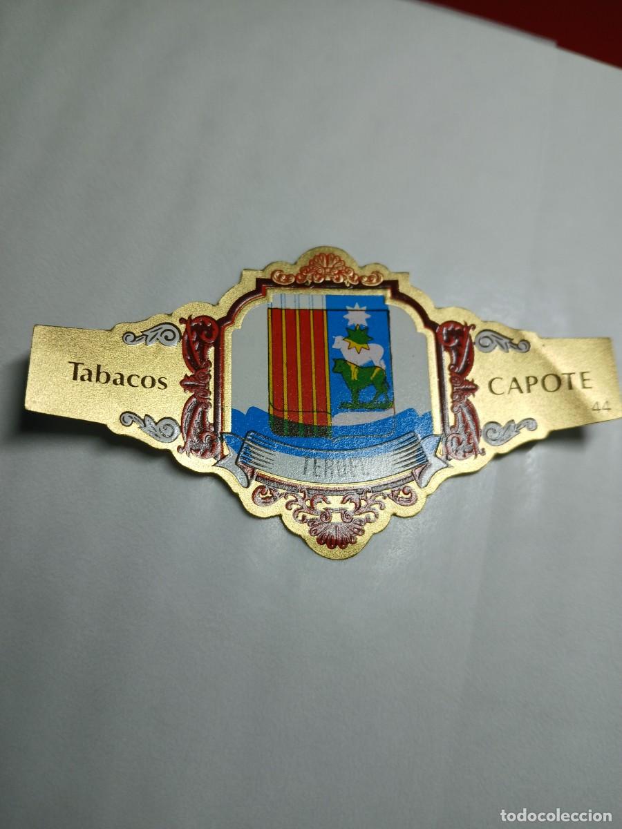 Vitolas de colecci&oacute;n: VITOLA DE TERUEL CON DEFECTO DE IMPRESION - Foto 1