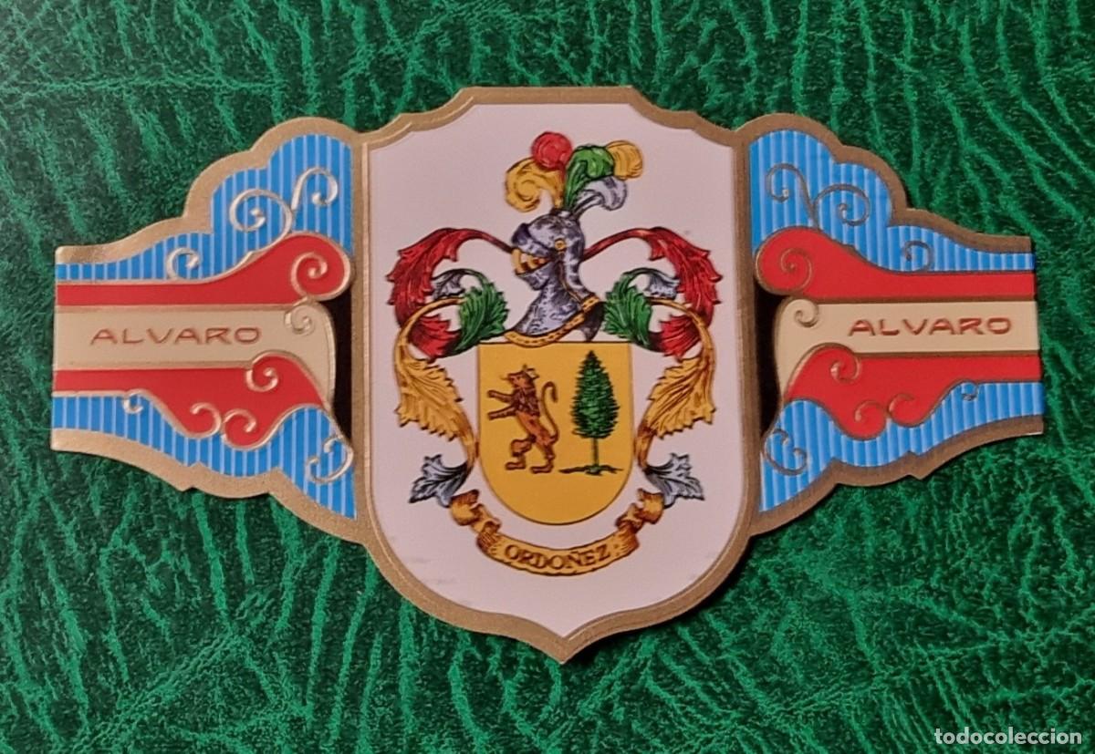Bagues de cigare de collection: VITOLA ALVARO , SERIE II - HERALDICA -ESCUDO DEL APELLIDO ORDO&Ntilde;EZ