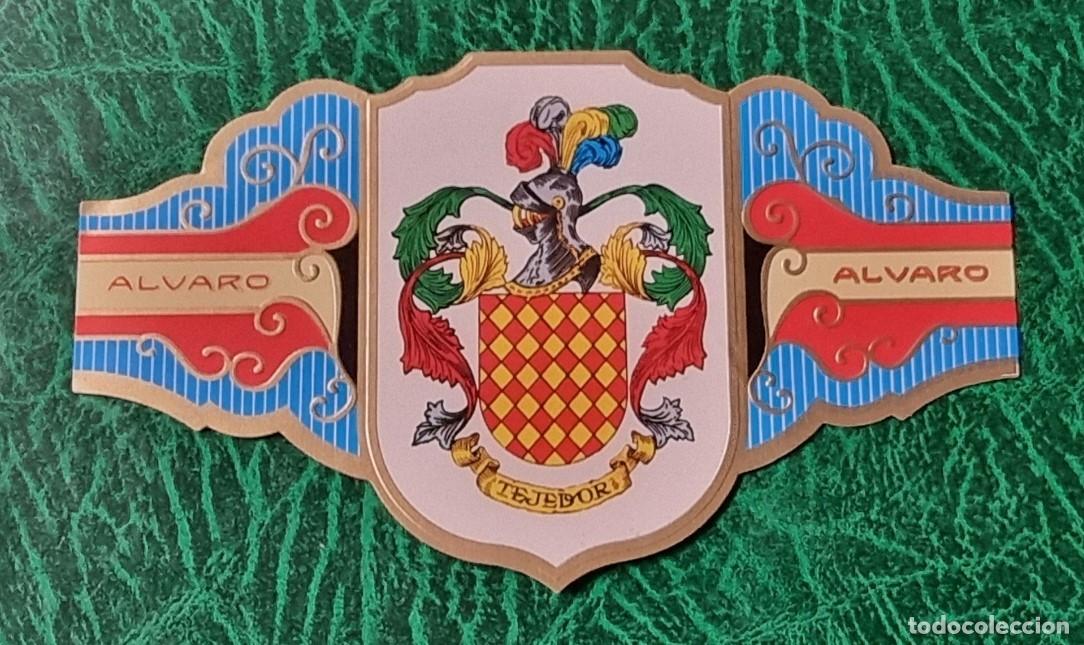 Bagues de cigare de collection: VITOLA ALVARO , SERIE II - HERALDICA -ESCUDO DEL APELLIDO TEJEDOR
