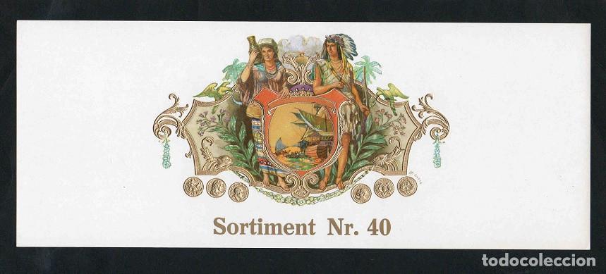 Vitolas de colecci&oacute;n: Vitola, original litograf&iacute;a. Sortiment. Tem&aacute;tica: Indios. - Foto 1
