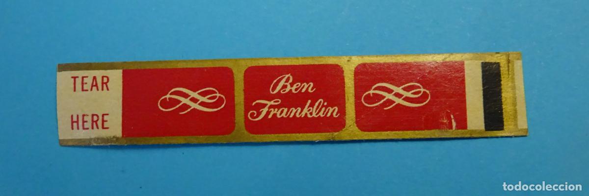 Vitolas de colecci&oacute;n: VITOLA BEN FRANKLIN. - Foto 1