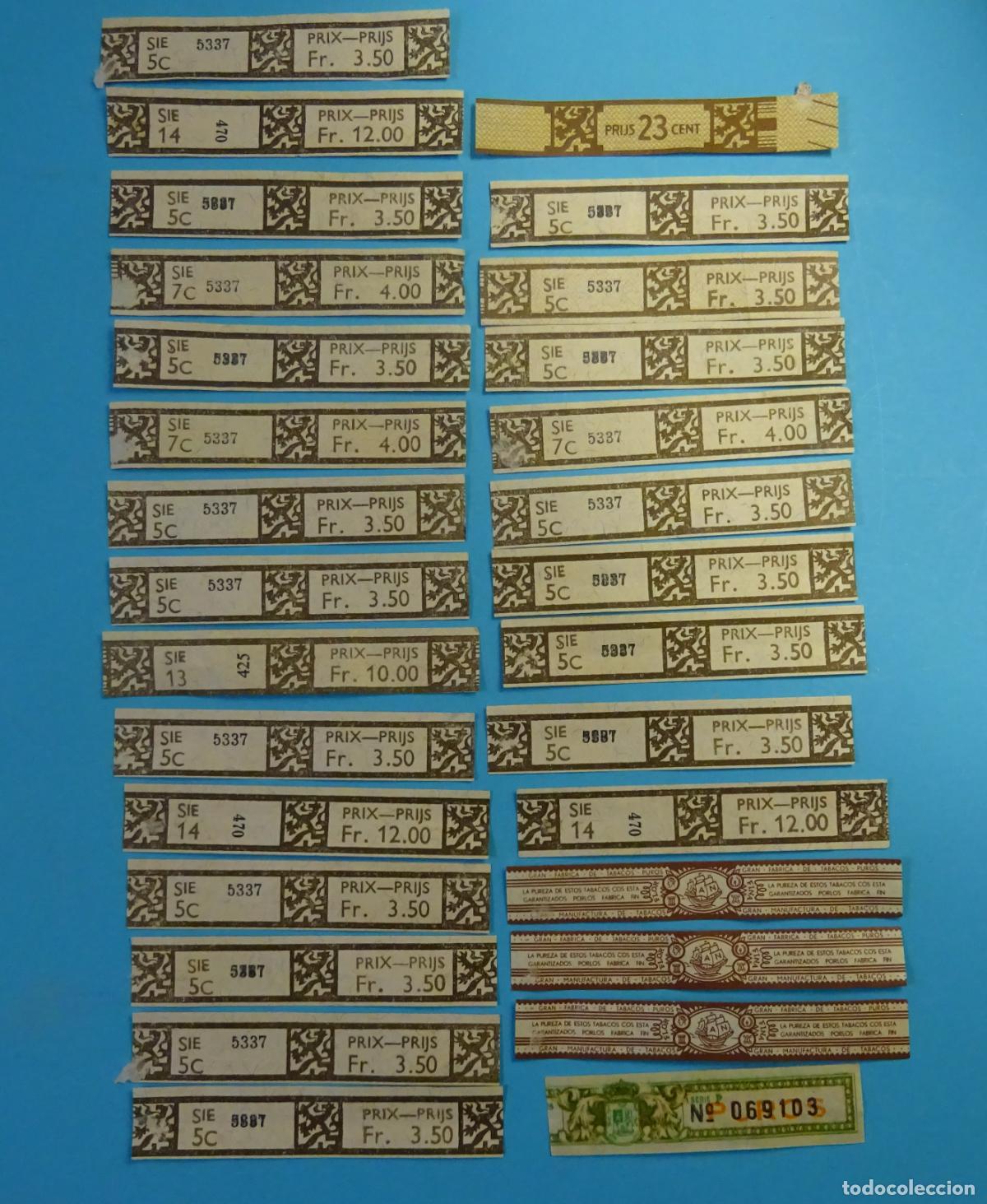 Vitolas de colecci&oacute;n: 29 PRECINTOS TABACO. - Foto 1