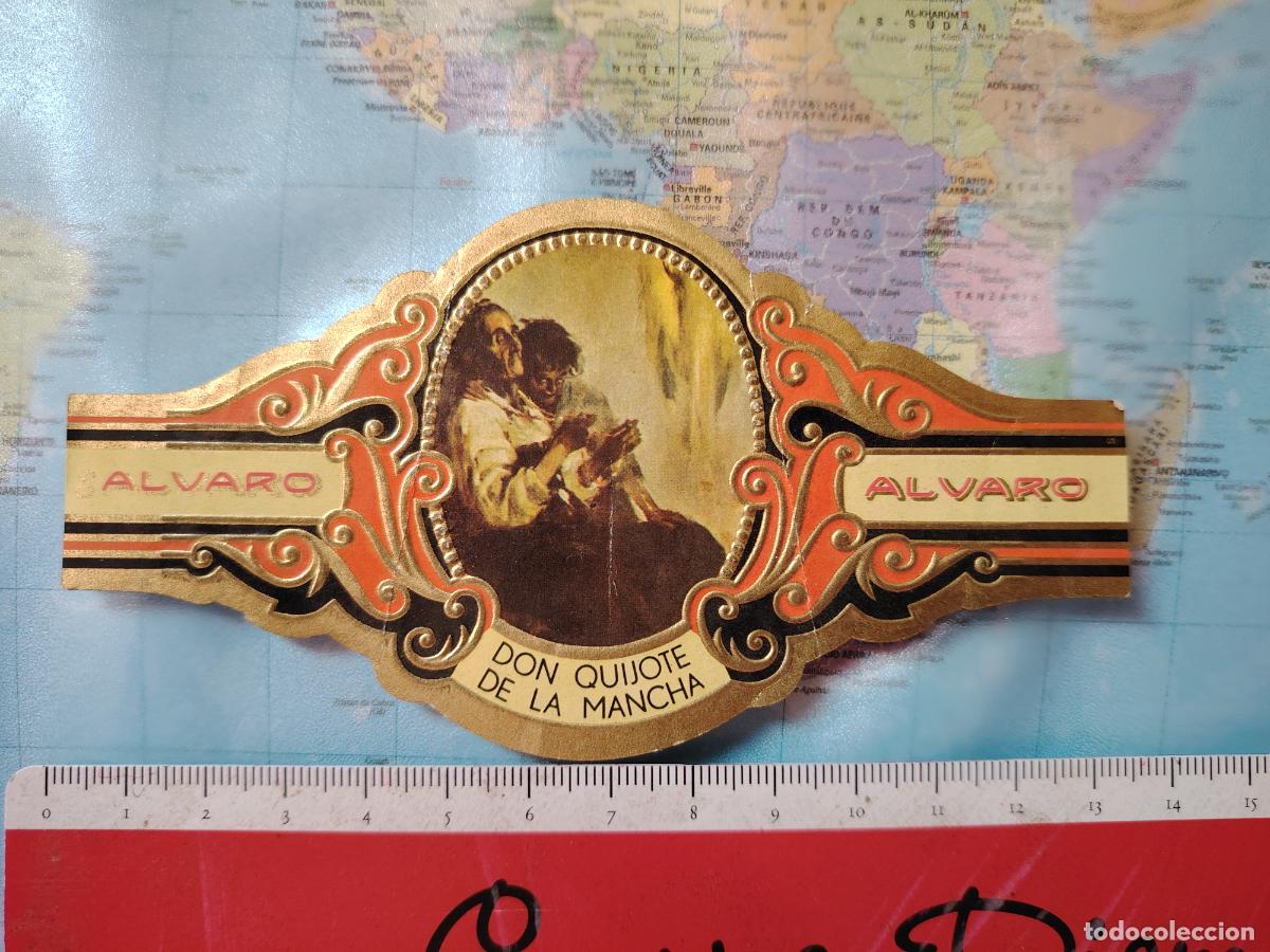 Vitolas de colecci&oacute;n: Vitola cigaros Alvaro - serie Don Quijote de la mancha