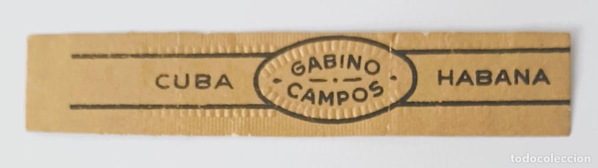 Vitolas de colecci&oacute;n: Chinchal, Cigar Band, Antigua Vitola de Coleccion, GABINO CAMPOS (3), B448