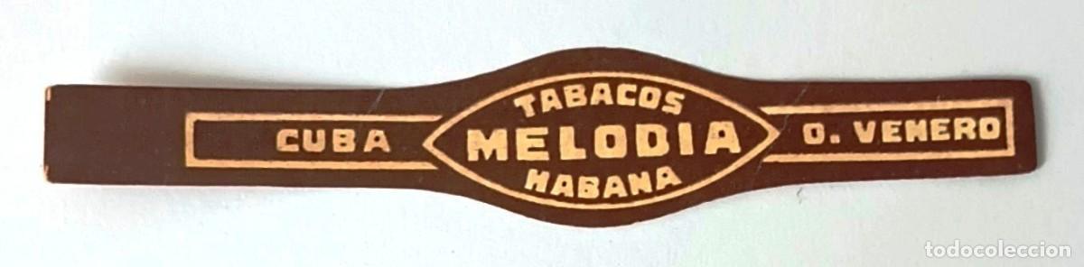 Bagues de cigare de collection: Chinchal, Cigar Band, Antigua Vitola de Coleccion, TABACOS MELODIA (2), B536