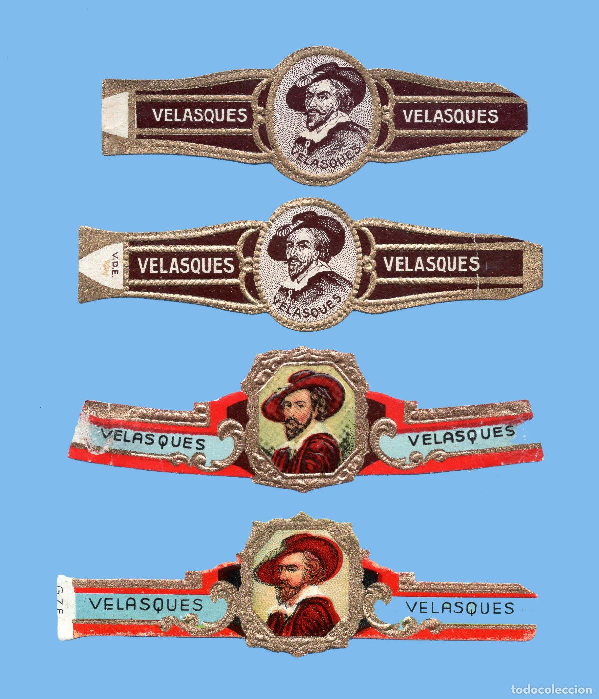 Vitolas de colecci&oacute;n: 4 VITOLAS ANTIGUAS - MARCA VELASQUES (HOLANDA)