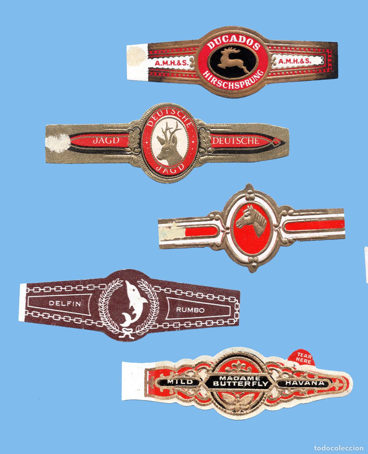 Vitolas de colecci&oacute;n: 5 VITOLAS ANTIGUAS - DISTINTAS MARCAS EUROPEAS - TEM&Aacute;TICA FAUNA