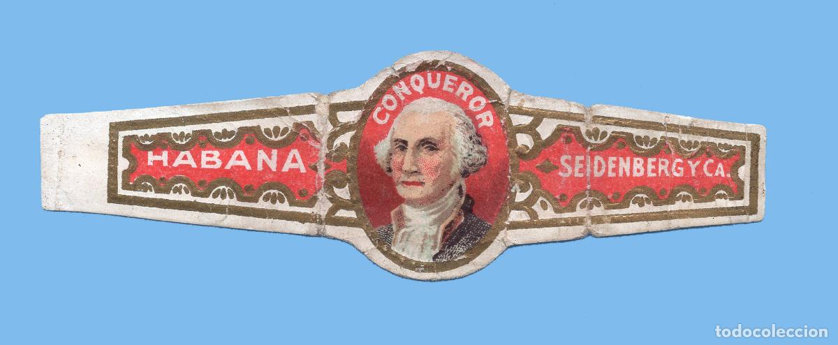 Vitolas de colecci&oacute;n: VITOLA ANTIGUA - PROCEDENCIA USA - MARCA SEIDENBERG - CONQUEROR - WASHINGTON