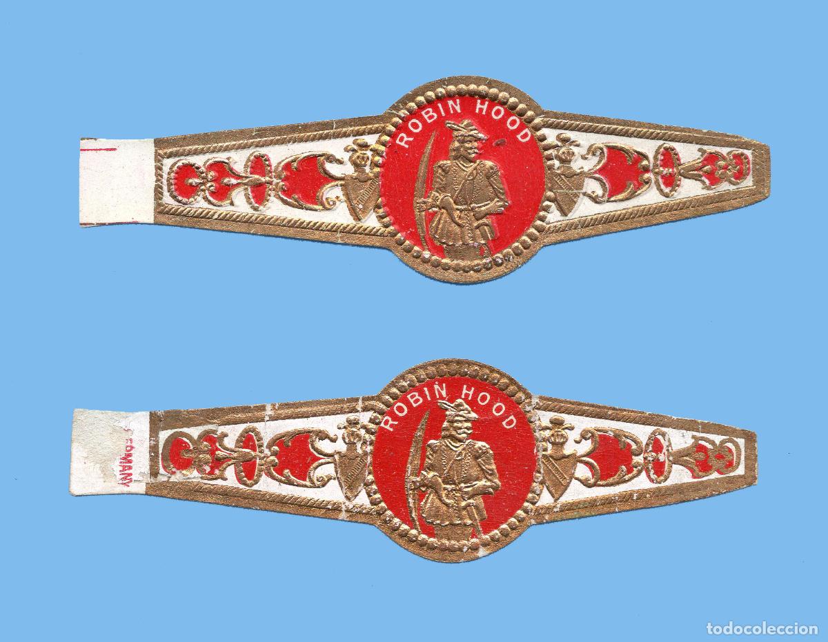 Vitolas de colecci&oacute;n: 2 VITOLAS ANTIGUAS- PROCEDENCIA USA - MARCA ROBIN HOOD