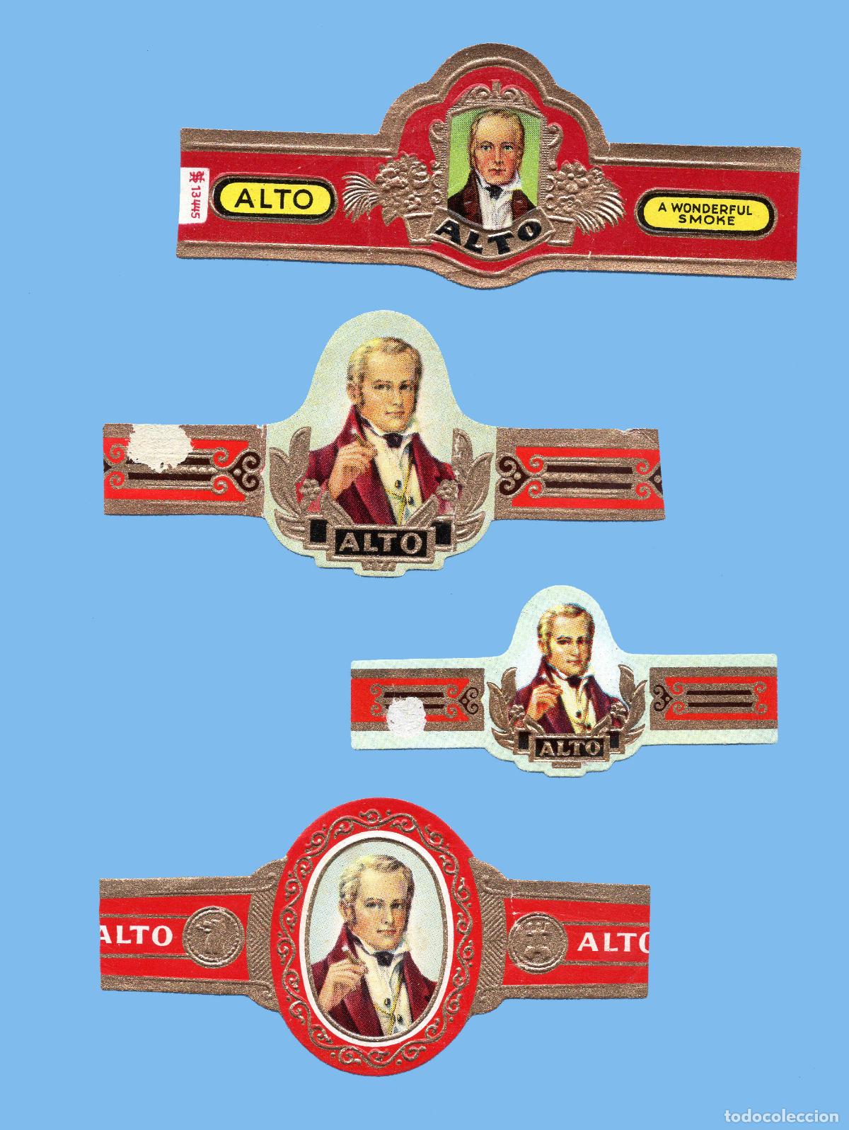 Vitolas de colecci&oacute;n: 4 VITOLAS ANTIGUAS - PROCEDENCIA B&Eacute;LGICA - MARCA ALTO