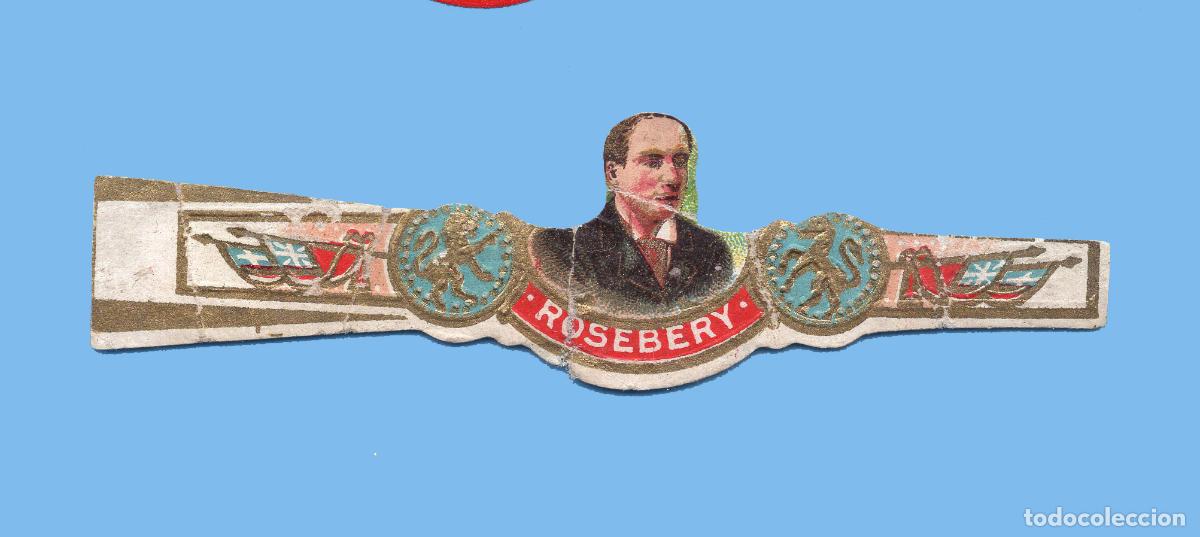 Vitolas de colecci&oacute;n: VITOLA ANTIGUA - PROCEDENCIA USA - MARCA ROSEBERY - TEM&Aacute;TICA PERSONAJES MASCULINOS