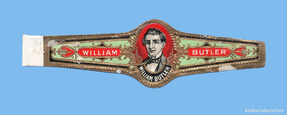 Vitolas de colecci&oacute;n: VITOLA ANTIGUA - PROCEDENCIA USA - MARCA WILLIAM BUTLER - PERSONAJE MASCULINO