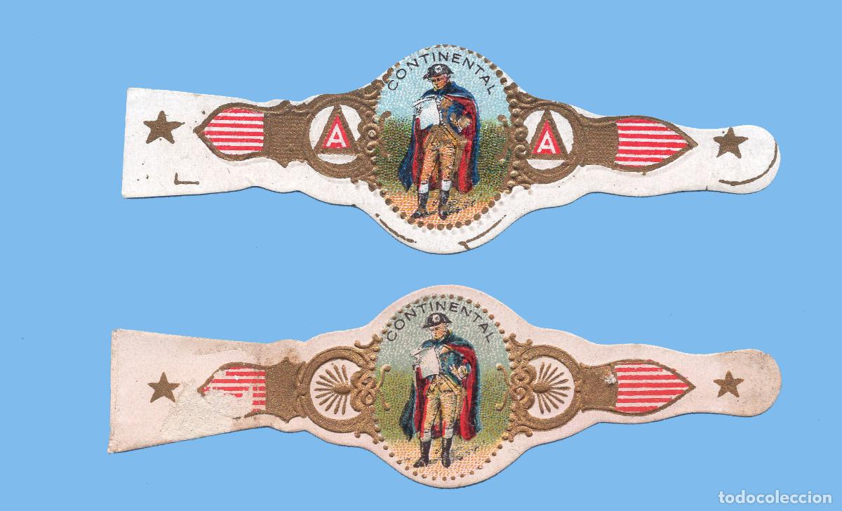 Vitolas de colecci&oacute;n: 2 VITOLAS ANTIGUAS - PROCEDENCIA USA - MARCA CONTINENTAL - TEM&Aacute;TICA PERSONAJES MASCULINOS