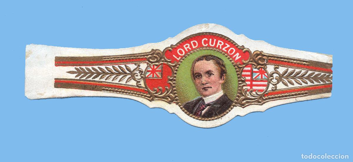 Vitolas de colecci&oacute;n: VITOLA ANTIGUA - PROCEDENCIA USA - MARCA LORD CURZON - TEM&Aacute;TICA PERSONAJES MASCULINOS