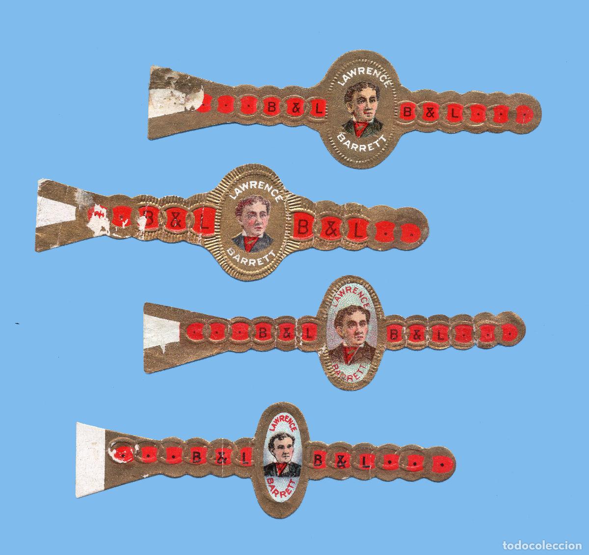 Vitolas de colecci&oacute;n: 4 VITOLAS ANTIGUAS - PROCEDENCIA USA - MARCA LAWRENCE GARRET - TEM&Aacute;TICA PERSONAJES MASCULINOS