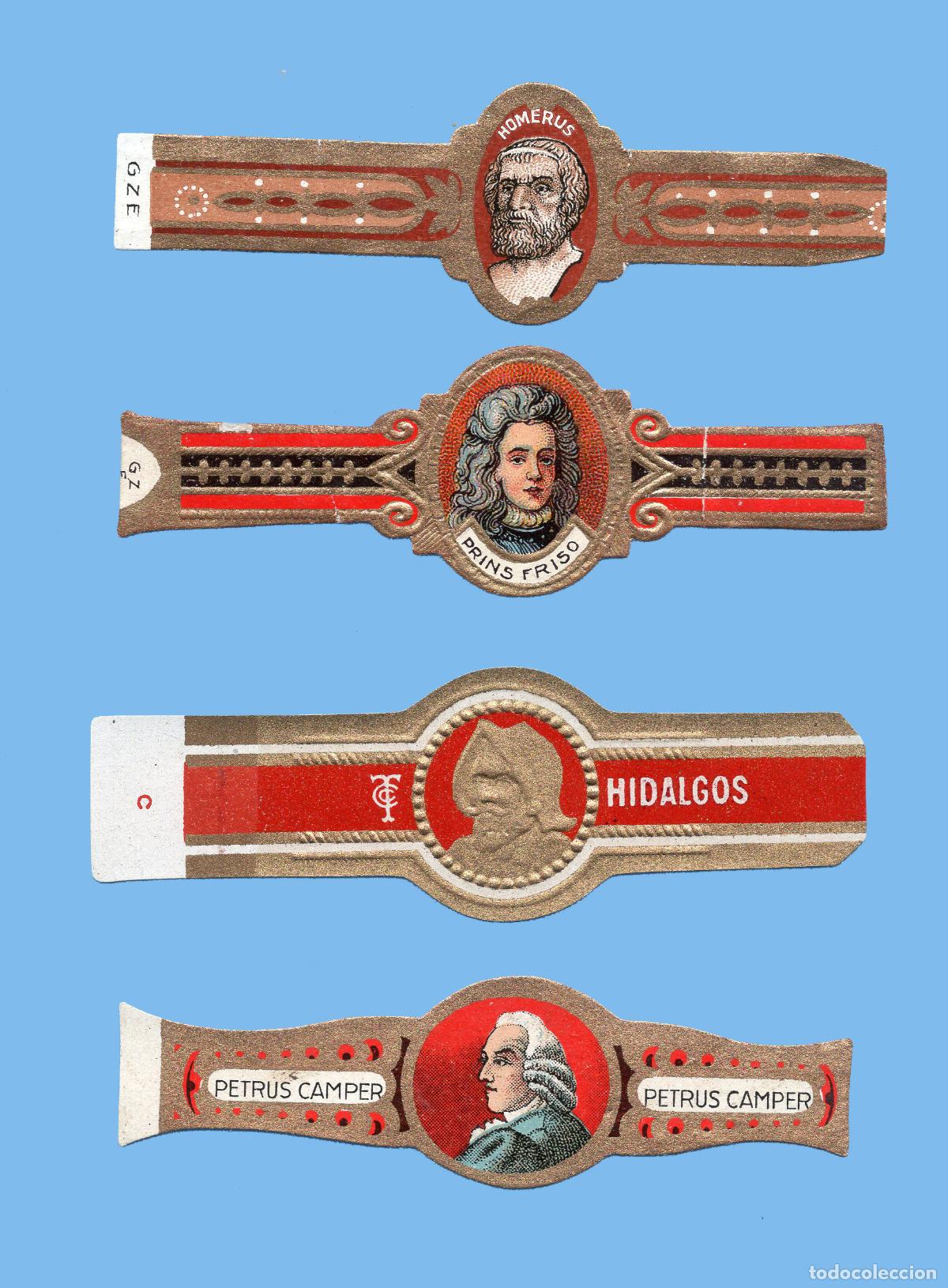 Vitolas de colecci&oacute;n: 4 VITOLAS ANTIGUAS - PROCEDENCIA Y MARCAS EIROPEAS - TEM&Aacute;TICA PERSONAJES MASCULINOS