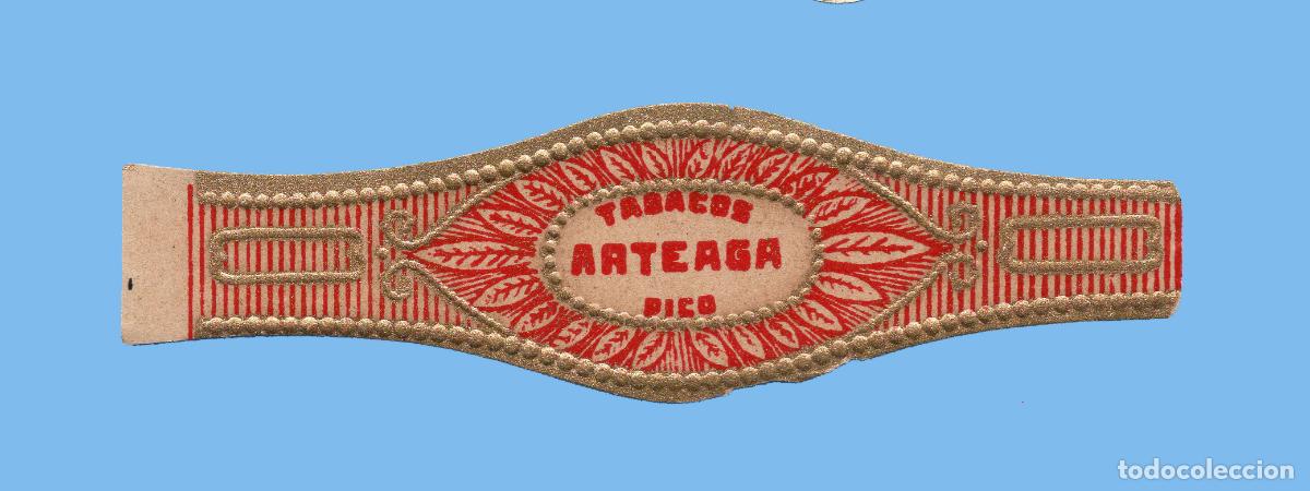 Vitolas de colecci&oacute;n: VITOLA CUBANA ANTIGUA (CHINCHAL) - MARCA ARTEAGA - TEM&Aacute;TICA HOJAS