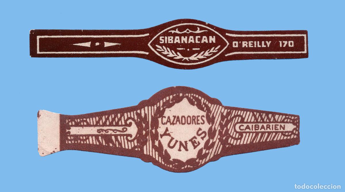 Vitolas de colecci&oacute;n: 2 VITOLAS CUBANAS ANTIGUAS (CHINCHALES) - MARCAS YUNES Y SINABACAN