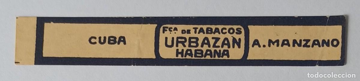 Vitolas de colecci&oacute;n: Chinchal, Cigar Band, Antigua Vitola de Coleccion, URBAZAN (4), C004