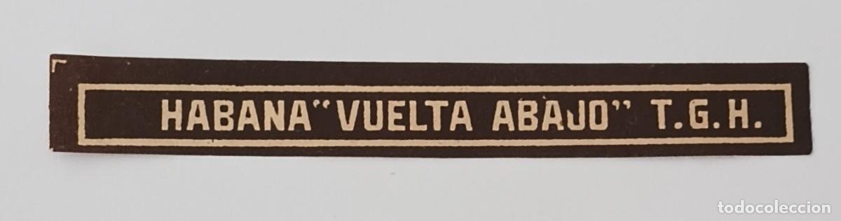 Vitolas de colecci&oacute;n: Chinchal, Cigar Band, Antigua Vitola de Coleccion, VUELTA ABAJO (2), C040