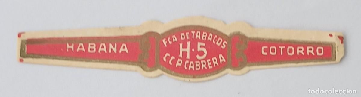 Vitolas de colecci&oacute;n: Chinchal, Cigar Band, Antigua Vitola de Coleccion, H-5, C109