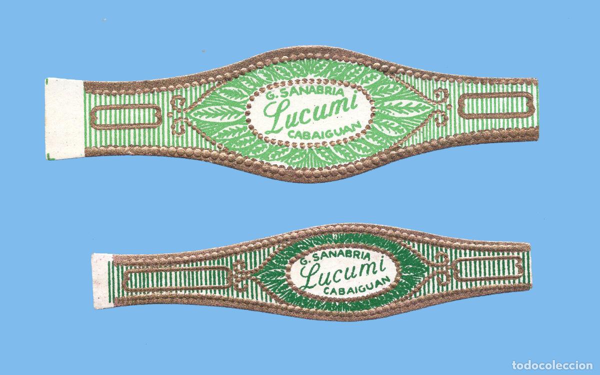 Vitolas de colecci&oacute;n: 2 VITOLAS CUBANAS ANTIGUAS (CHINCHALES) - MARCA LUCUMI