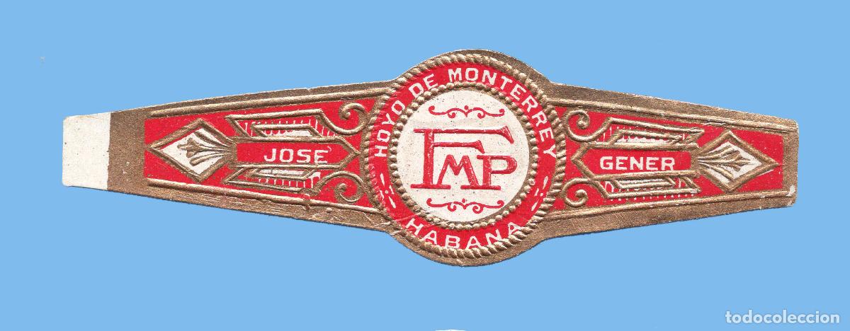 Vitolas de colecci&oacute;n: VITOLA CUBANA ANTIGUA - MARCA JOSE GENER - HOYO DE MONTERREY - ANAGRAMA FMP