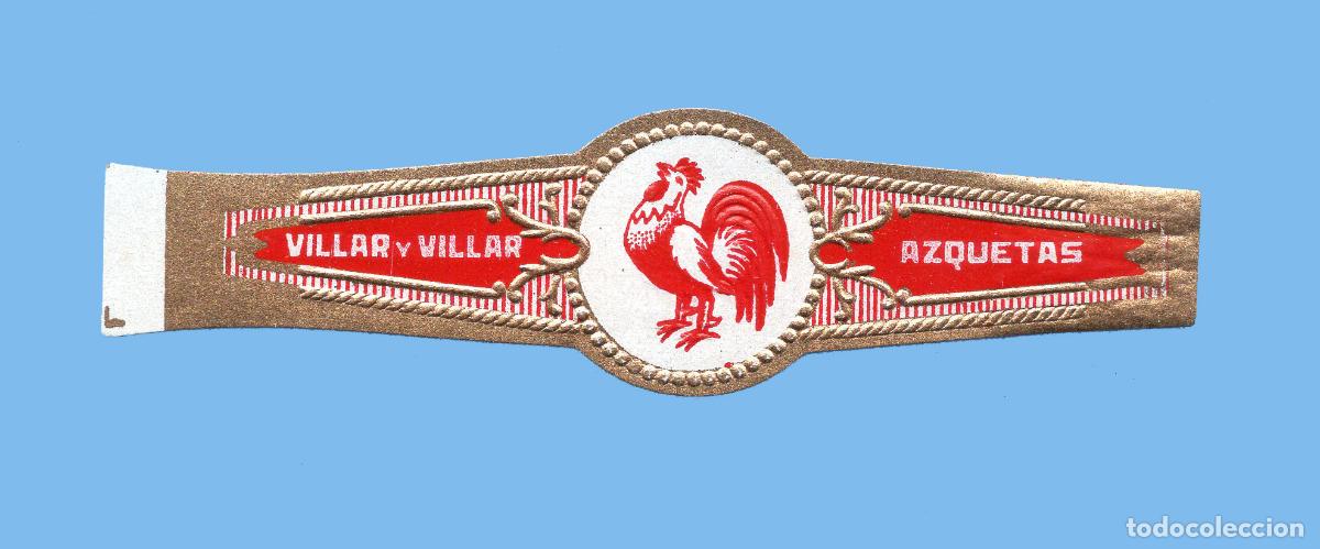 Vitolas de colecci&oacute;n: VITOLA CUBANA ANTIGUA - MARCA VILLAR Y VILLAR - TEM&Aacute;TICA FAUNA - GALLO