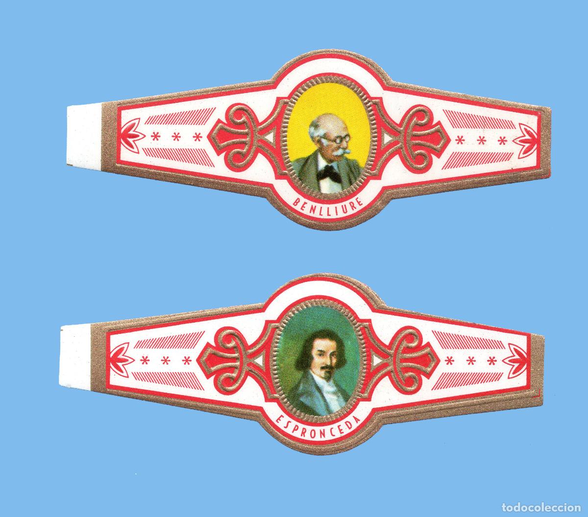 Vitolas de colecci&oacute;n: 2 VITOLAS ANTIGUAS - SIN MARCA - PROCEDENCIA CANARIAS - BENLLIURE Y ESPRONCEDA