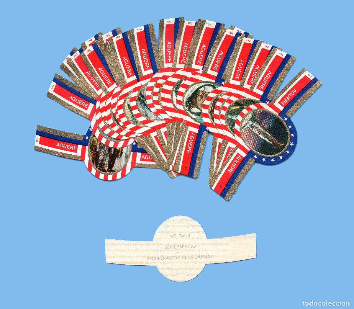 Vitolas de colecci&oacute;n: SERIE COMPLETA DE 24 VITOLAS - MARCA AGUERE (CANARIAS) - LA CONQUISTA DEL ESPACIO