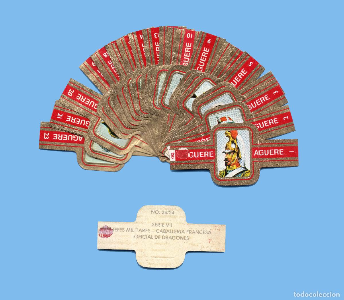 Vitolas de colecci&oacute;n: SERIE COMPLETA DE 24 VITOLAS - MARCA AGUERE (CANARIAS) - GORROS MILITARES SERIE 7&ordf;