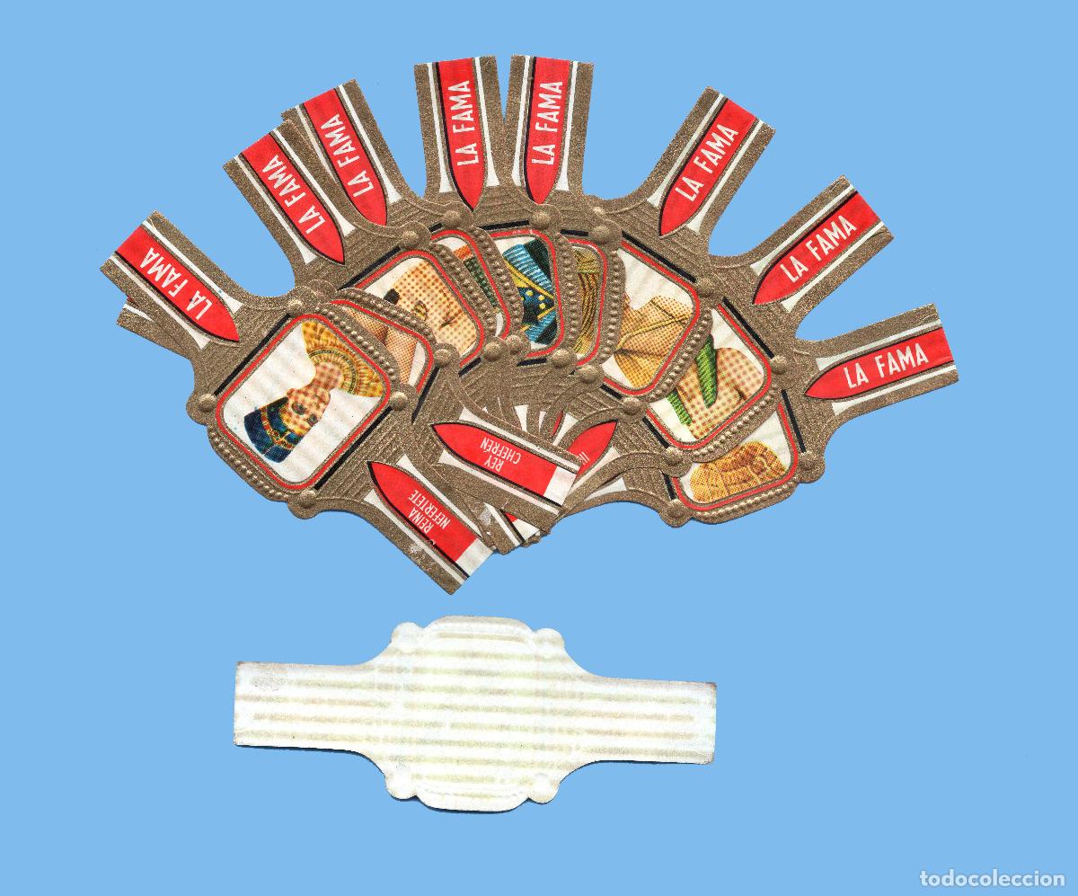 Vitolas de colecci&oacute;n: SERIE COMPLETA DE 10 VITOLAS - MARCA LA FAMA (CANARIAS) - DIOSES Y FARAONES