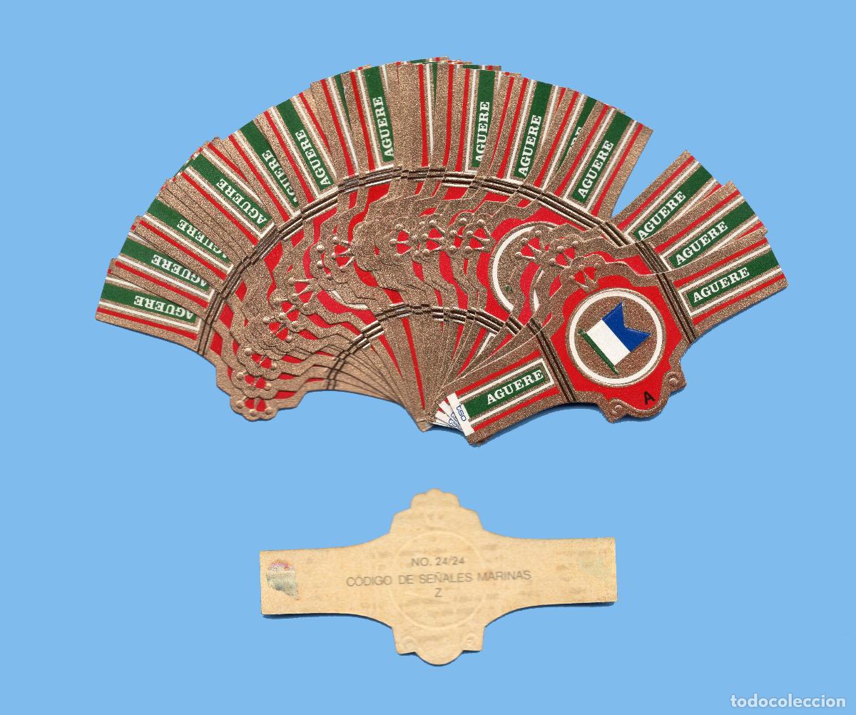 Vitolas de colecci&oacute;n: SERIE COMPLETA DE 24 VITOLAS - MARCA AGUERE (CANARIAS) - CODIGO DE SE&Ntilde;ALES MARINAS