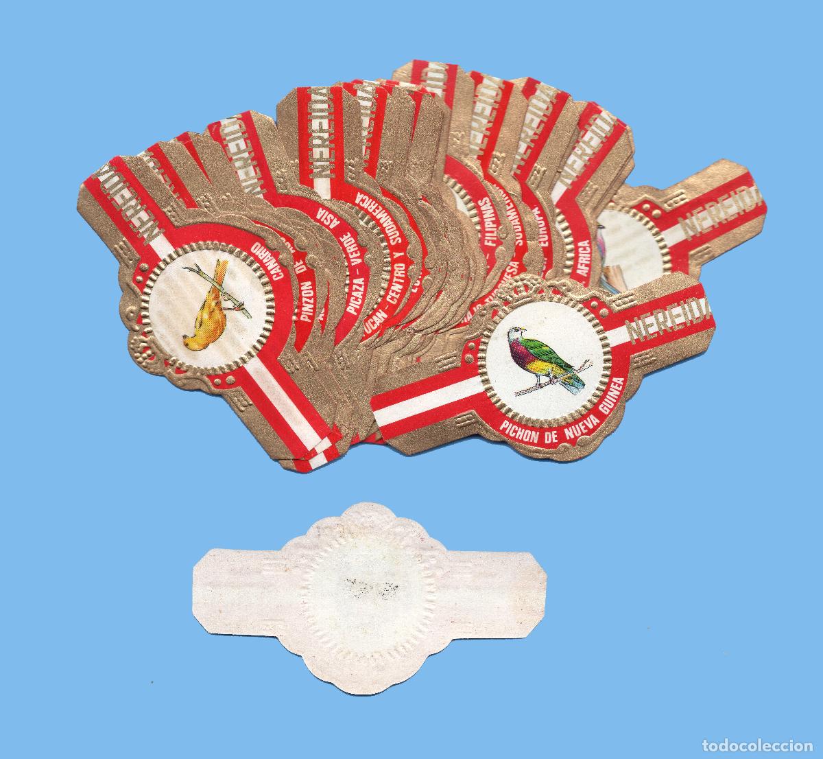 Vitolas de colecci&oacute;n: SERIE COMPLETA DE 25 VITOLAS - MARCA NEREIDA (CANARIAS) - AVES