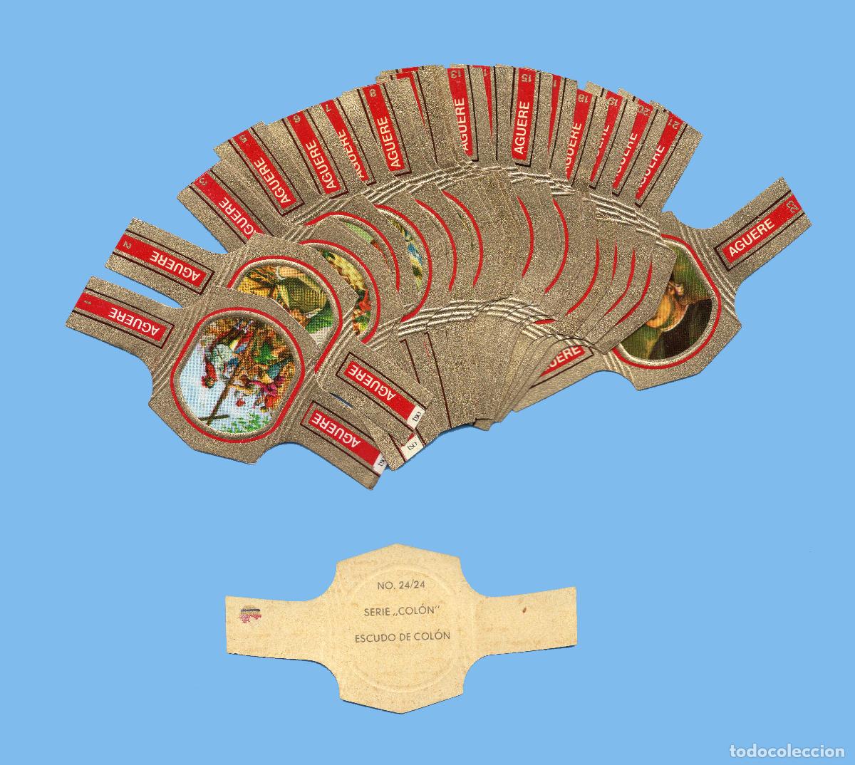 Vitolas de colecci&oacute;n: SERIE COMPLETA DE 24 VITOLAS - MARCA AGUERE - CRIST&Oacute;BAL COL&Oacute;N