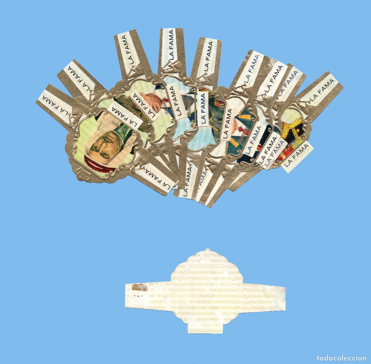 Vitolas de colecci&oacute;n: SERIE COMPLETA DE 10 VITOLAS - MARCA LA FAMA - REYES Y GOBERNANTES