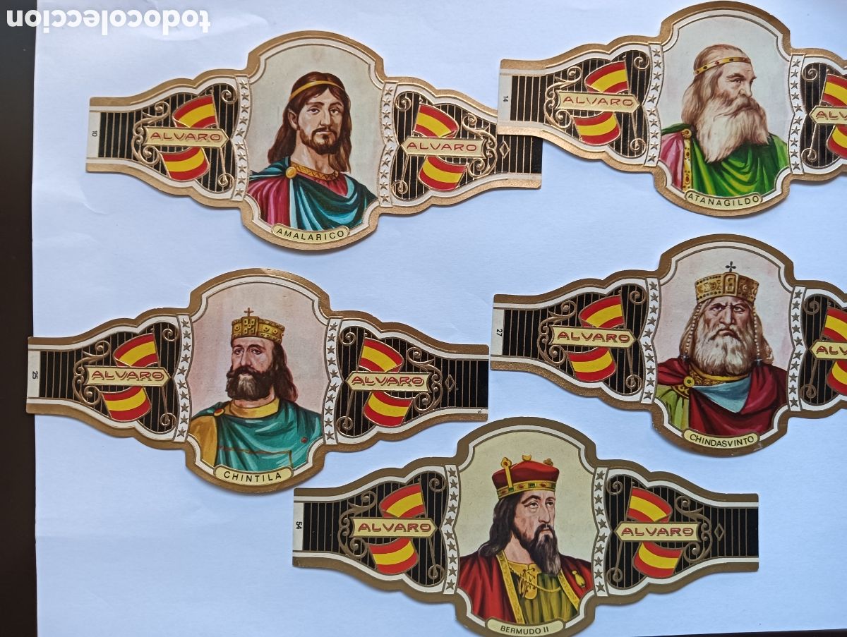 Vitolas de colecci&oacute;n: VITOLAS ALVARO REYES GODOS 10-14-25-27-54