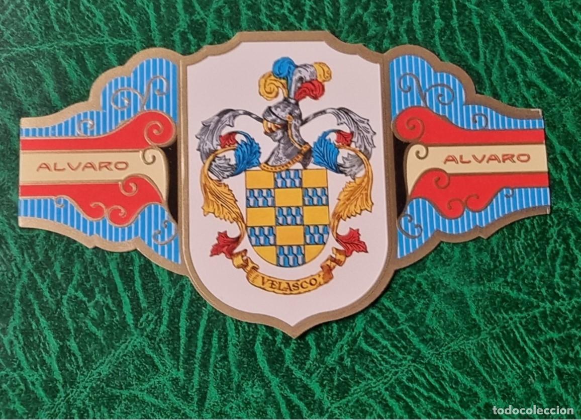 Vitolas de colecci&oacute;n: VITOLA ALVARO , SERIE II - HERALDICA -ESCUDO DEL APELLIDO VELASCO