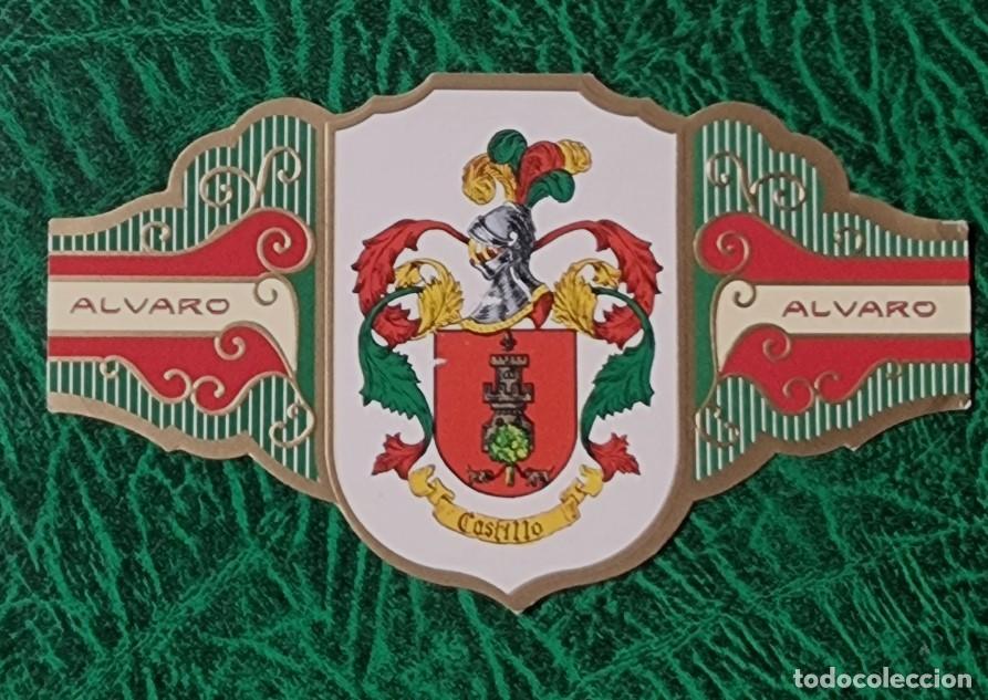 Vitolas de colecci&oacute;n: VITOLA ALVARO , SERIE III - HERALDICA -ESCUDO DEL APELLIDO CASTILLO