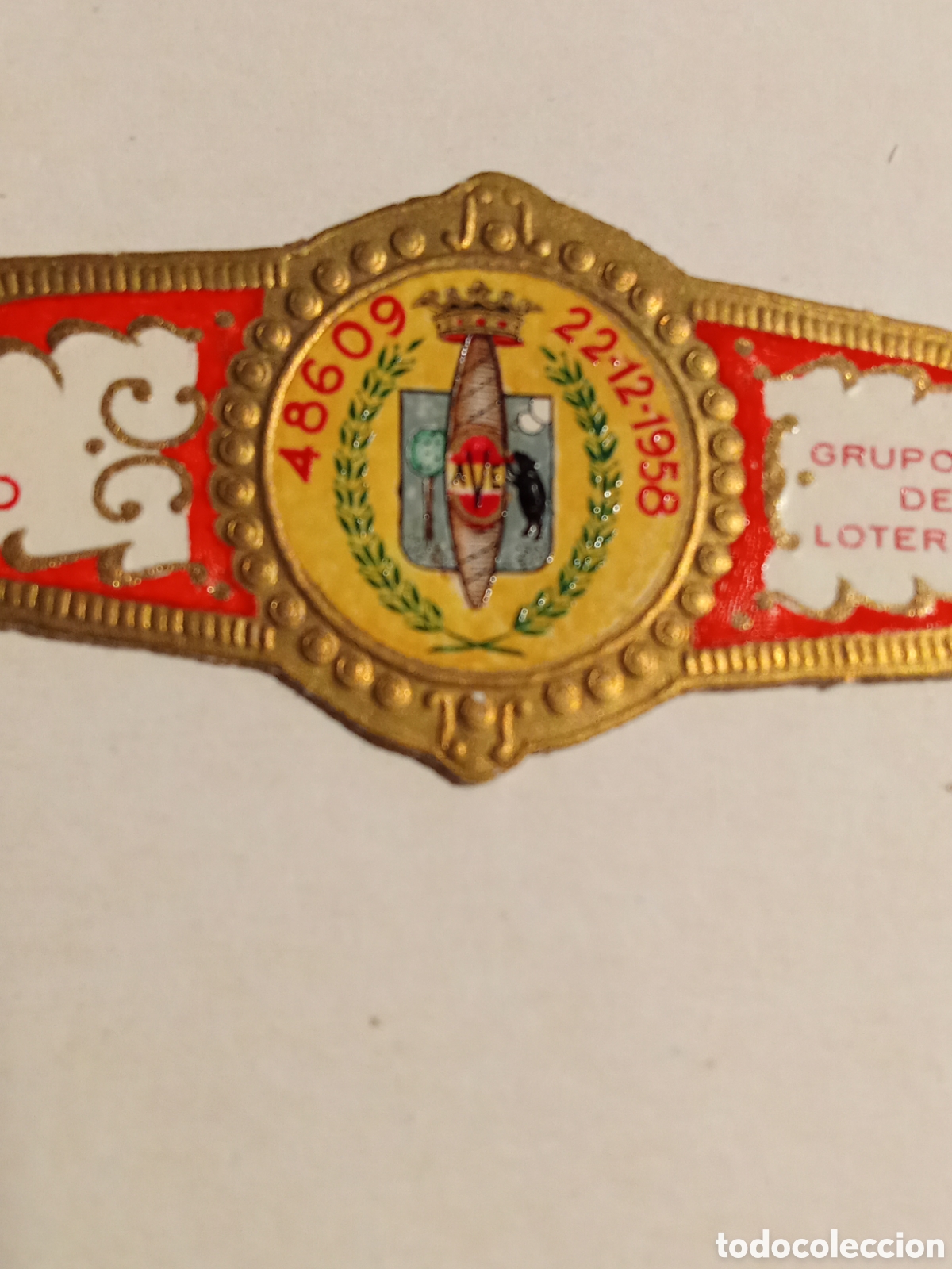 Vitolas de colecci&oacute;n: Grupo vitofilico de Madrid ,Vitola N&ordm; LOTERIA NACINAL 22/12/1958 ESCASA