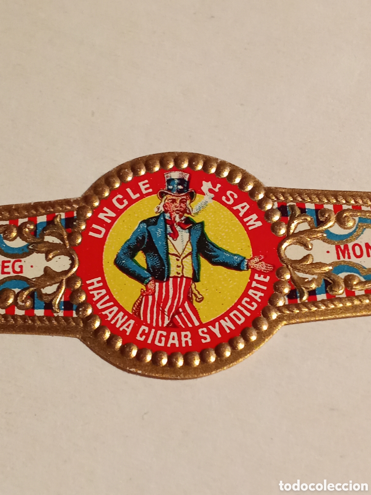 Vitolas de colecci&oacute;n: Vitola HABANA CIGAR SYNDICATE (UNCLE SAM) Winnpeg/Montreal