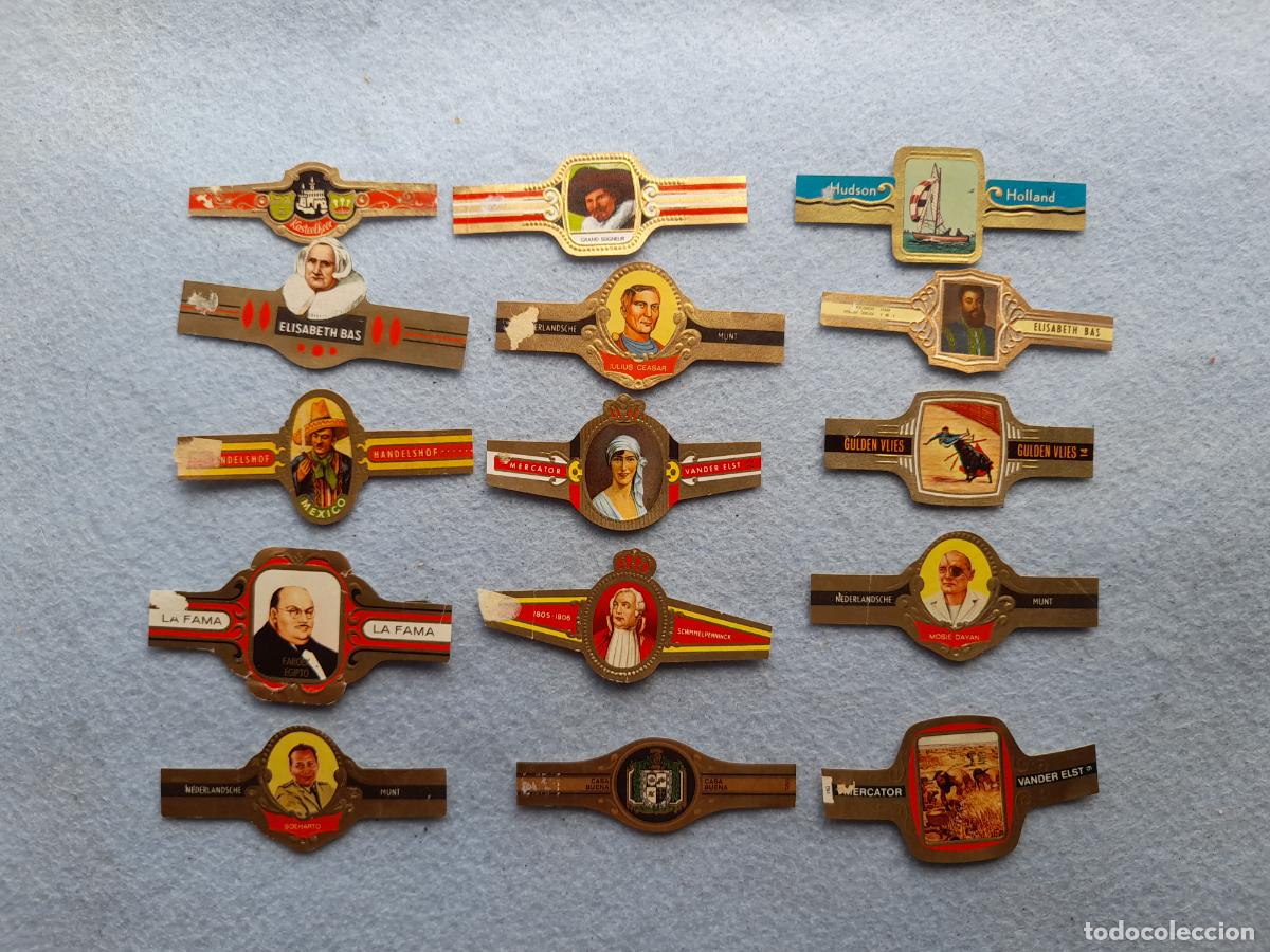 Vitolas de colecci&oacute;n: Lote de 15 Vitolas Antiguas.